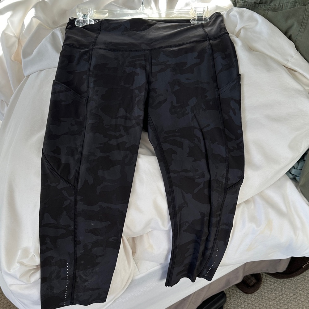 Grey w/ Black Camouflage Lululemon Leggings